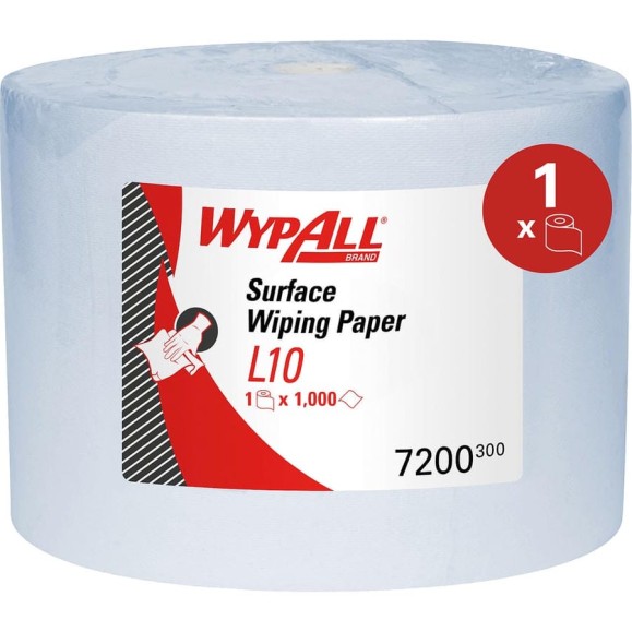 Протирочный материал для поверхностей Kimberly-Clark WypAll L10 рулон Jumbo / Синий 7200 Протирочный материал для поверхностей Kimberly-Clark WypAll L10 рулон Jumbo / Синий 7200