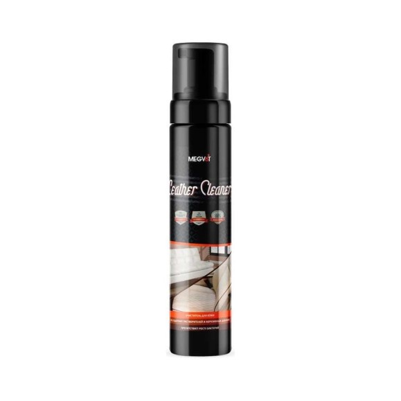 Деликатный очиститель кожи с антибактериальным эффектом Megvit 250 мл Leather Cleaner 250