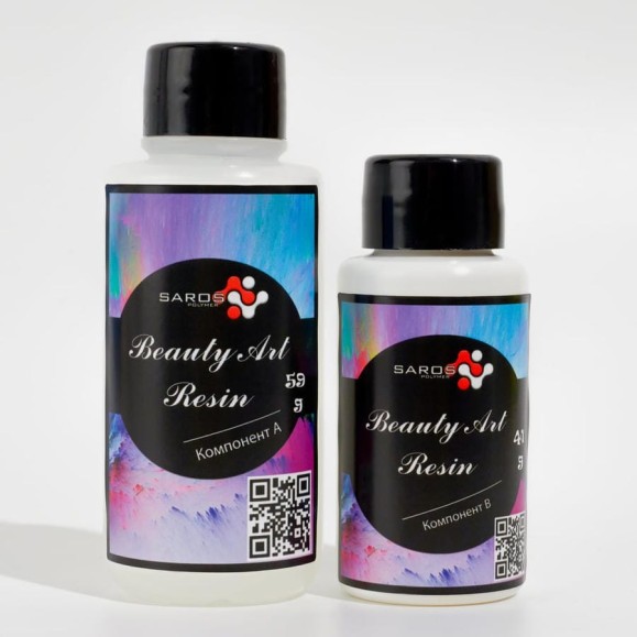 Комплект Saros Polymer Beauty Art Resin 0,1 кг в коробе 002001
