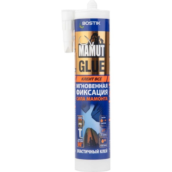 Гибридный монтажный клей Bostik MAMUT GLUE 432 г белый 638300 Гибридный монтажный клей Bostik MAMUT GLUE 432 г белый 638300