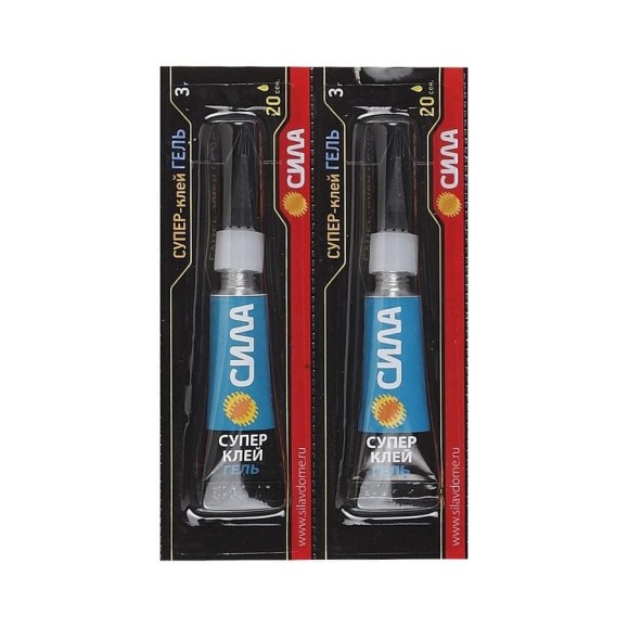 Суперклей СИЛА SET2GEL3 гель 3 г набор 2 шт Б0064440