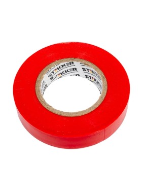 Изоляционная лента STEKKER 0,13x15 мм, 20 м, красная, INTP01315-20 32828
