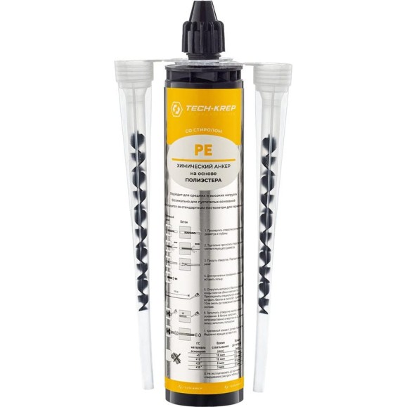 Химический анкер Tech-Krep PE POLYESTER 300 мл 155929 Химический анкер Tech-Krep PE POLYESTER 300 мл 155929