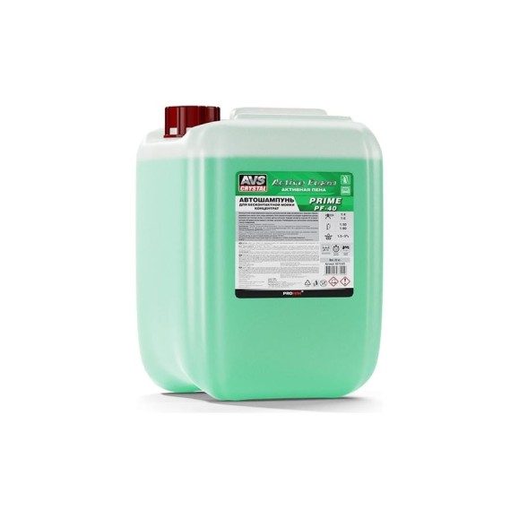 Автошампунь для бесконтактной мойки AVS Active Foam 1:4-6 PF-40 PRIME 22 кг Прохим A07544S
