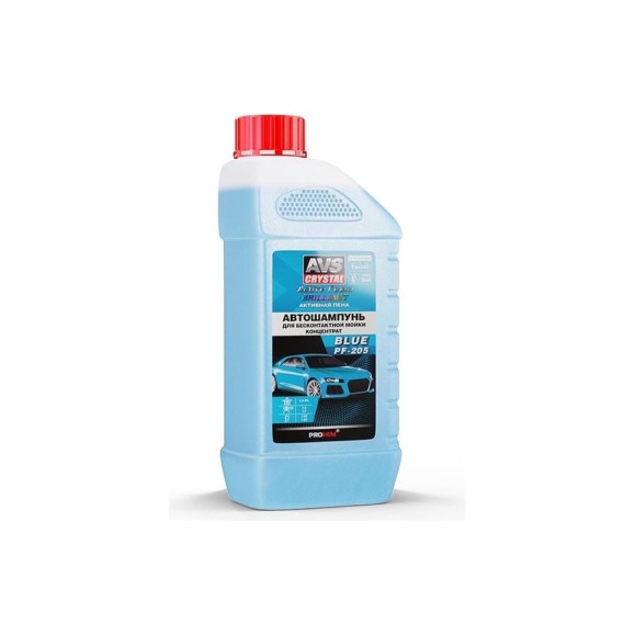 Автошампунь для бесконтактной мойки AVS Active Foam Brilliant 1:4-7 PF-205 BLUE 1 кг Прохим A40724S