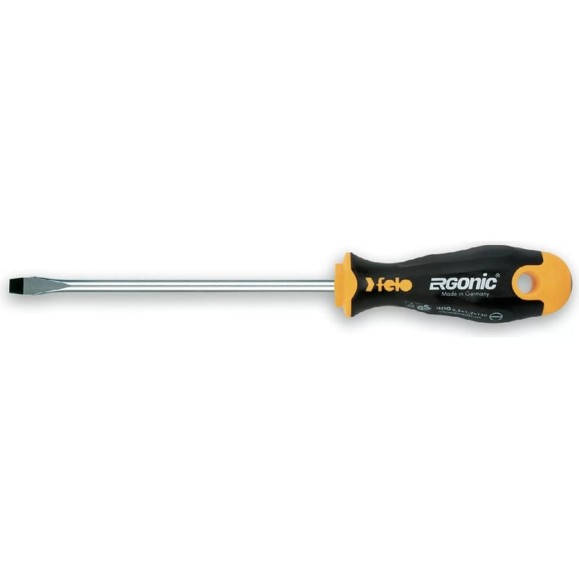 Отвертка Felo Ergonic плоская шлицевая 6.5x1.2x500 мм 40061010 Отвертка Felo Ergonic плоская шлицевая 6.5x1.2x500 мм 40061010