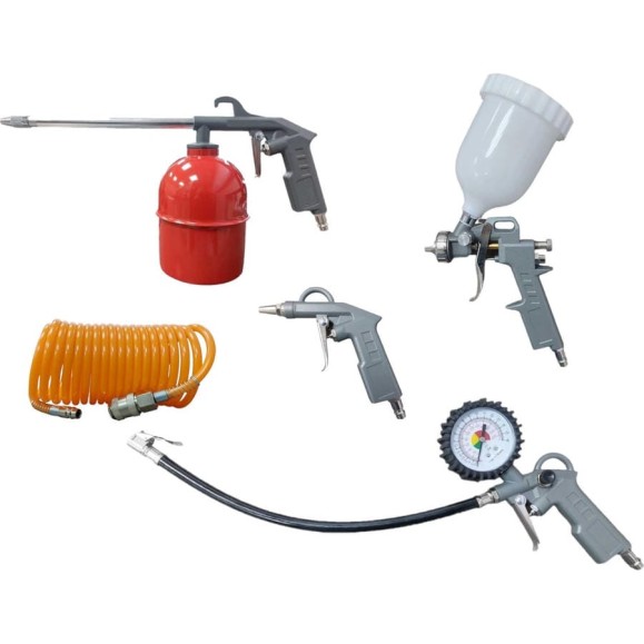 Набор для покраски AktiSpray из 5 предметов, с быстросъемными соединителями, краскораспылитель, верхний бачок 57304