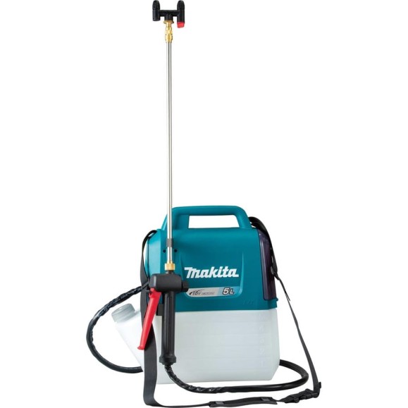 Опрыскиватель аккумуляторный Makita LXT 18 В, объем бака 5 л, 3 бар, форсунка двойная DUS054Z