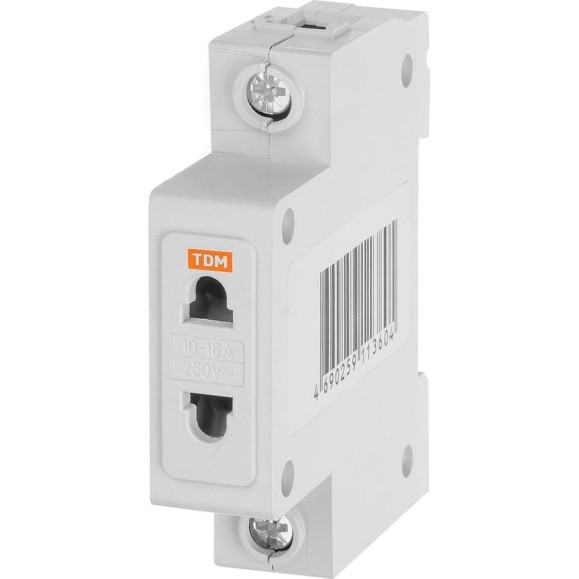 Розетка на DIN-рейку РД-47 1Р 10А TDM ELECTRIC AQ0209-0002