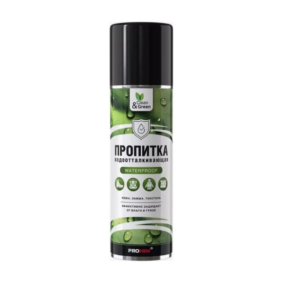 Пропитка водоотталкивающая для кожи и текстиля Прохим аэрозоль, 335 мл Clean&Green CG8093