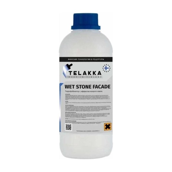 Пропитка с эффектом мокрого камня Telakka GIDROFOB WET STONE FACADE 1л 4673763647308 Пропитка с эффектом мокрого камня Telakka GIDROFOB WET STONE FACADE 1л 4673763647308