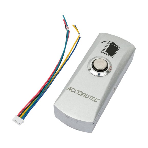 Накладная кнопка выхода c LED подсветкой ACCORDTEC контакты НО, 12В, AT-H805A LED AT-02484