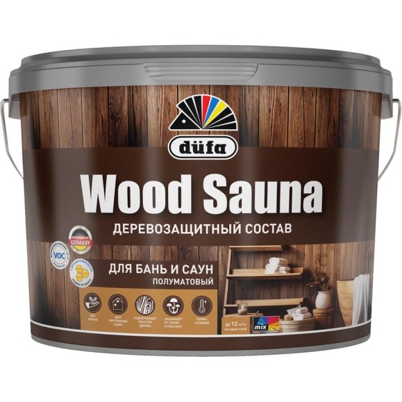 Деревозащитный состав Dufa Woodsauna 2,5 л МП00-012536 Деревозащитный состав Dufa Woodsauna 2,5 л МП00-012536