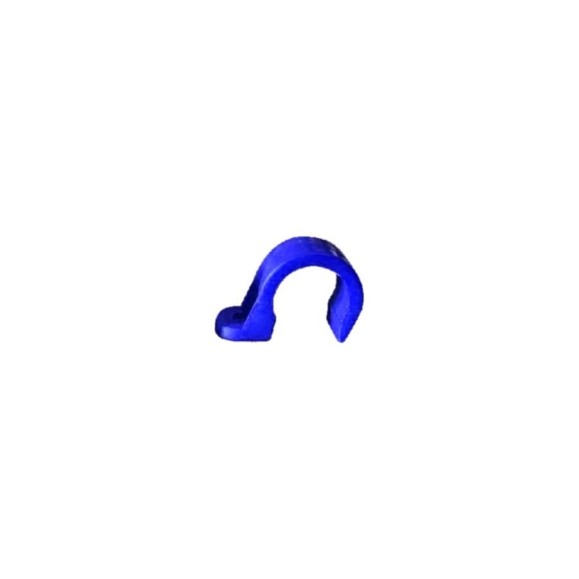 Крепеж-скоба для сантехнических труб Fedast для монтажных пистолетов, 16 мм, синий, односторонняя, 200 шт. SK16-1-B