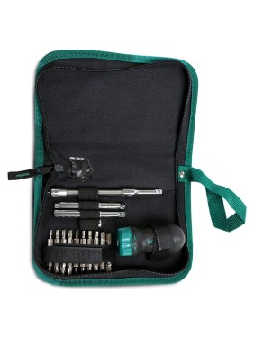 Отвёртки (набор) Sata 25пр. комбинир. с храповой рукояткой (чехол) 09342