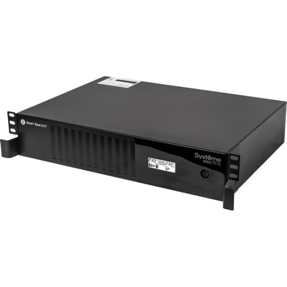 ИБП Systeme Electric Smart-Save SMT 1000 ВА, монтаж в стойку 2U, 230 В, 6 розеток IEC C13, SmartSlot, AVR, LCD, USB HID SMTSE1000RMI2U
