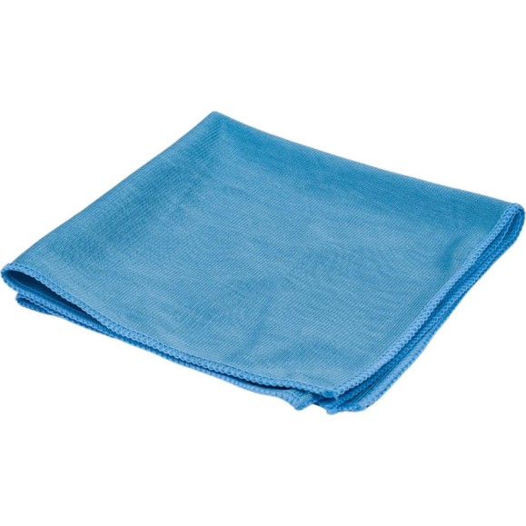 Салфетка из микрофибры для стекол и зеркал Optiline 40x40 см, 270 г, голубой 31-3986