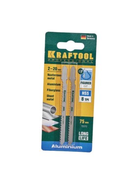 Полотно Kraftool для электролобзика по металлу 75x3 мм фигурный рез 2 шт. EU T227D 159558-3