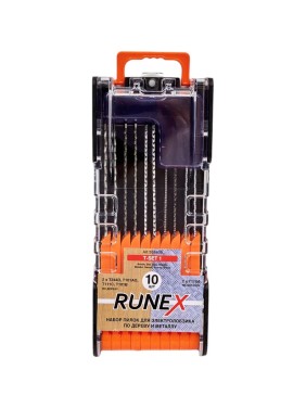 Набор пилок T-SET по дереву и металлу, 10 шт. Runex 555805