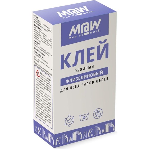 Флизелиновый клей для обоев Men at Work 75502