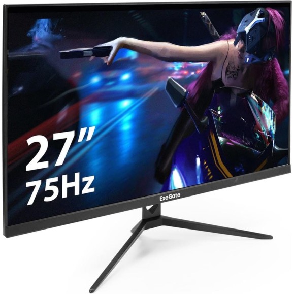 Монитор ExeGate ProSmart EZ2707A IPS LED GradeA+ безрамочный, с аудио, 27", FHD, 1920x1080@75Гц, 16:9, 280cdm2, 1000:1, 178 178, 5ms, Speakers, D-Sub, HDMI1.4, FreeSync, LowBlueLight, 296348 Монитор ExeGate ProSmart EZ2707A IPS LED GradeA+ безрамочный, с аудио, 27", FHD, 1920x1080@75Гц, 16:9, 280cdm2, 1000:1, 178 178, 5ms, Speakers, D-Sub, HDMI1.4, FreeSync, LowBlueLight, 296348