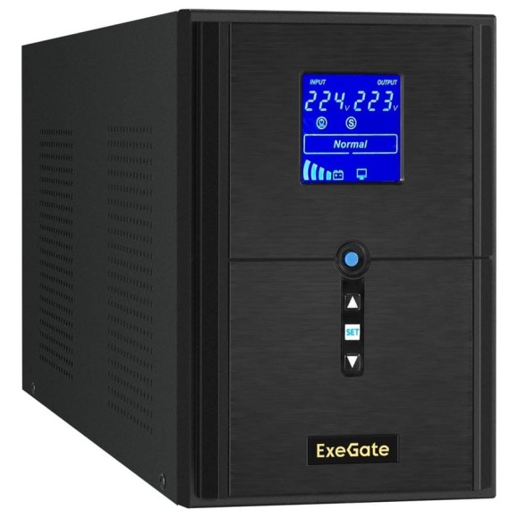 ИБП ExeGate инвертор, синус, для котла SineTower SN-2000.LCD.AVR.3SH.1C13.RJ.USB 2000VA 1600W, чистая синусоида, LCD дисплей, AVR, 3*Schuko+1*C13, RJ45 11, USB, 295983 ИБП ExeGate инвертор, синус, для котла SineTower SN-2000.LCD.AVR.3SH.1C13.RJ.USB 2000VA 1600W, чистая синусоида, LCD дисплей, AVR, 3*Schuko+1*C13, RJ45 11, USB, 295983