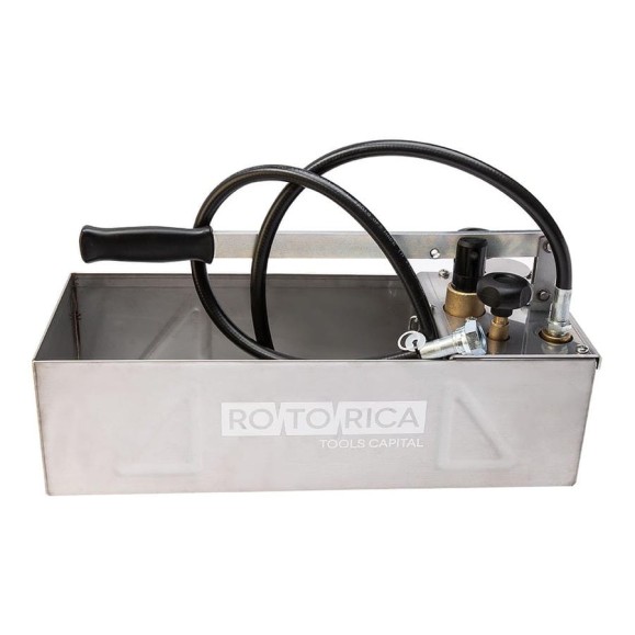 Ручной опрессовщик Icomar INOX 60 бар, двухклапанный, нержавеющая сталь 00915.5