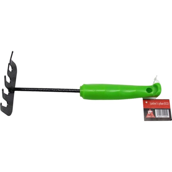Грабли TOOLAS 5-зуб , зел.рукоятка ЦБ-00000362 Грабли TOOLAS 5-зуб , зел.рукоятка ЦБ-00000362
