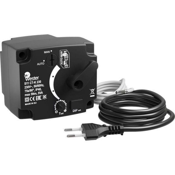 Контроллер S11 CT-K 230VAC 5Nm 230 VAC 50 / 60 Hz 75s/90 5 Nm Wester 0-04-0200 Контроллер S11 CT-K 230VAC 5Nm 230 VAC 50 / 60 Hz 75s/90 5 Nm Wester 0-04-0200