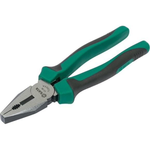Плоскогубцы SATA 8", 200мм, комбинированные, CrNi +30% к прочности, 70303A