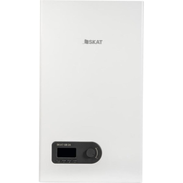 Газовый настенный котёл SKAT GB 24 + стабилизатор напряжения для котла Teplocom ST-555 + комнатный термостат 4299