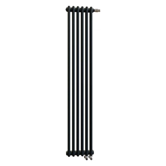 Радиатор 2-х трубный Zehnder Charleston Completto 1792x552x62 нижнее подключение V001 1/2 Ral 9217 Traffic Black matt CH 2180-12 V001 1/2 Ral 9217 Traffic Black (matt)