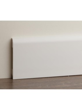Плинтус UHD POLYMER 1 UHD 05/80 80x13x2000 Белый под покраску УТ000080886