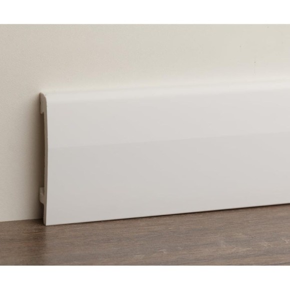 Плинтус UHD POLYMER 1 UHD 03/70C 70x14x2000 Белый под покраску УТ000080885