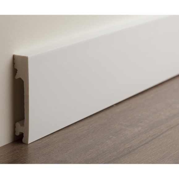 Плинтус UHD POLYMER 1 UHD 19/80С 80x15x2000 Белый под покраску УТ000080889 Плинтус UHD POLYMER 1 UHD 19/80С 80x15x2000 Белый под покраску УТ000080889