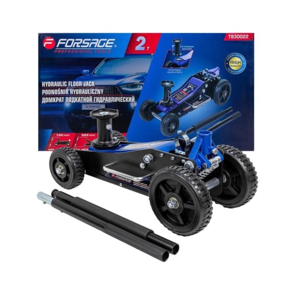 Домкрат подкатной гидравлический Forsage 2т (h min 155мм, h max 565мм) F-T830022(58811)