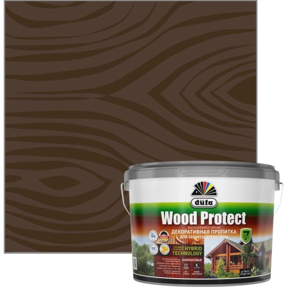 Пропитка для защиты древесины Dufa Wood Protect орех 2,5 л Н0000006375