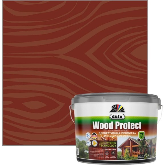 Пропитка для защиты древесины Dufa Wood Protect махагон 2,5 л МП000015764 Пропитка для защиты древесины Dufa Wood Protect махагон 2,5 л МП000015764