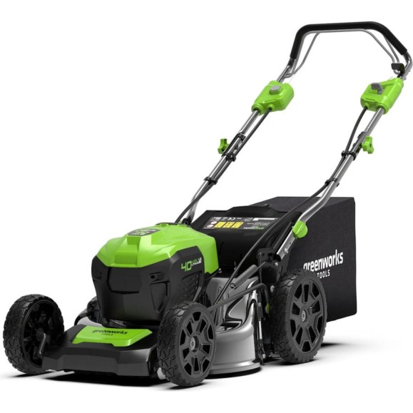 Газонокосилка аккумуляторная GreenWorks GD40LM46SP 40V, 46см, самоходная, бесщеточная, c 1хАКБ 4 Ач c USB и ЗУ 2506807USB4