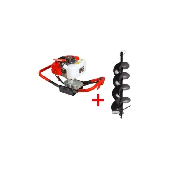Мотобур ECO GD-52 + Бур почвенный ф150x800x20мм (ED-150) GD-52A1