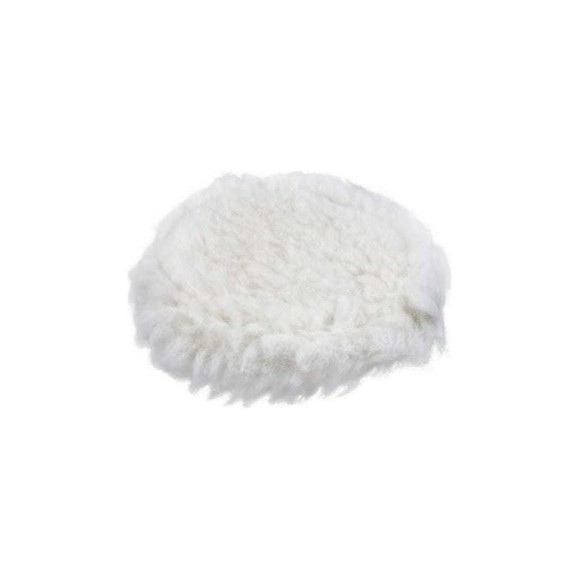 Полировальный круг 150 мм, на липучке, натуральная шерсть WORTEX PMW1500PL019