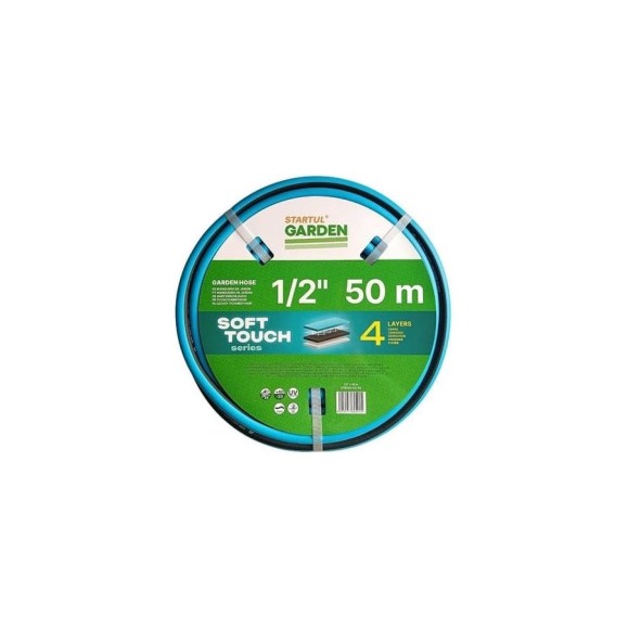 Шланг поливочный STARTUL GARDEN SOFT TOUCH 1/2", 50 м ST6040-1/2-50 Шланг поливочный STARTUL GARDEN SOFT TOUCH 1/2", 50 м ST6040-1/2-50