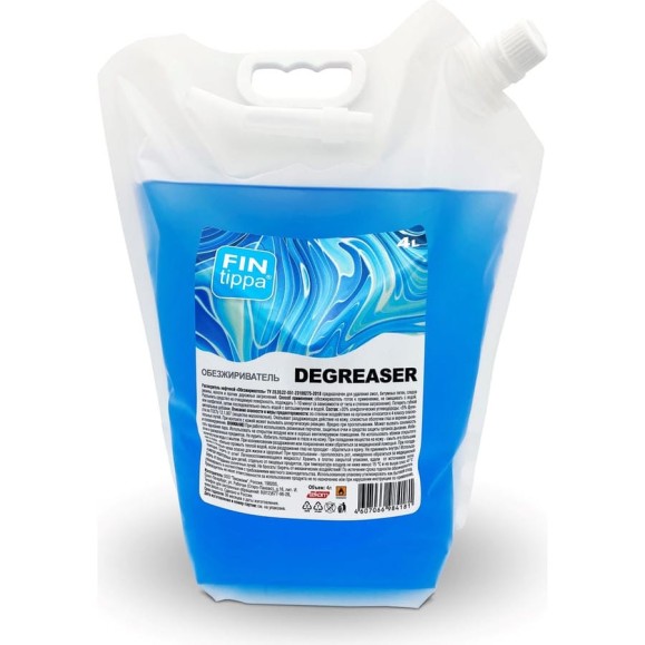 Растворитель нефтяной FIN tippa «Обезжириватель» Degreaser, 4л, Дой-пак 4607066984181