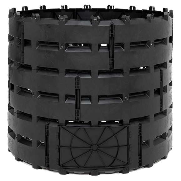 Компостер садовый KIMRIK 1200 л, с УФ защитой, d116 см, черный KG001574