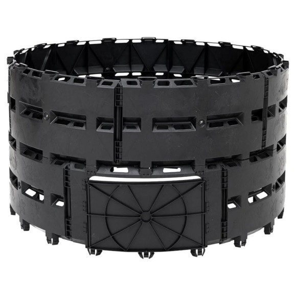 Компостер садовый KIMRIK 600 л, d116 см, черный KG001505