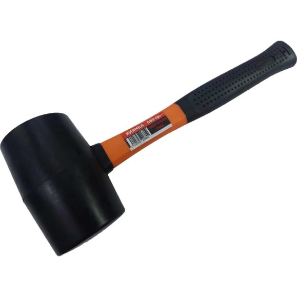 Киянка с фибергласовой ручкой TOOLAS 680 гр. (черная резина) 00004259