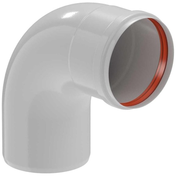 Отвод KRATS D 80 угол 90гр. M/F (мама/папа) PK80-90L/PK80-90