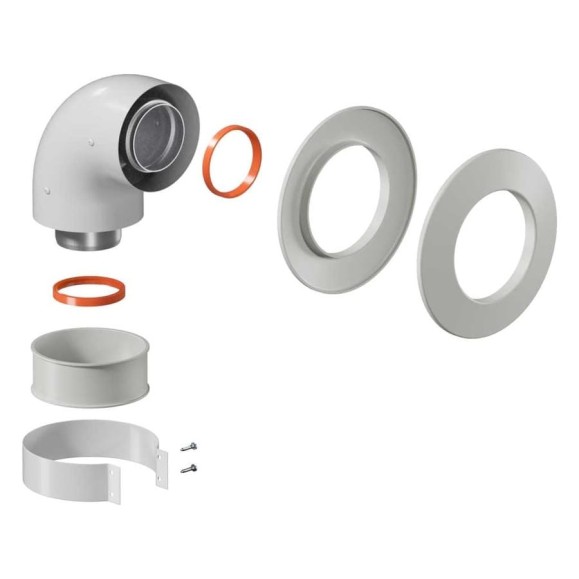 Отвод коаксиальный KRATS 60/100 (ARISTON) K-01AR Отвод коаксиальный KRATS 60/100 (ARISTON) K-01AR