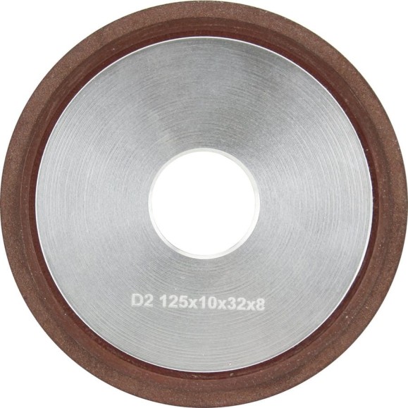 Круг заточной алмазный 125x3х5x32 мм, 12R4, плоский тарельчатый острый с кромкой, зерно 125/100 Diamond Industrial DIDCHZ12512R4