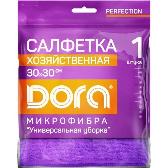 Салфетка из микрофибры Dora Универсальная, 30x30см 2001-001